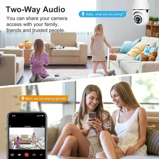 Bulb E27 Surveillance Camera Full Color