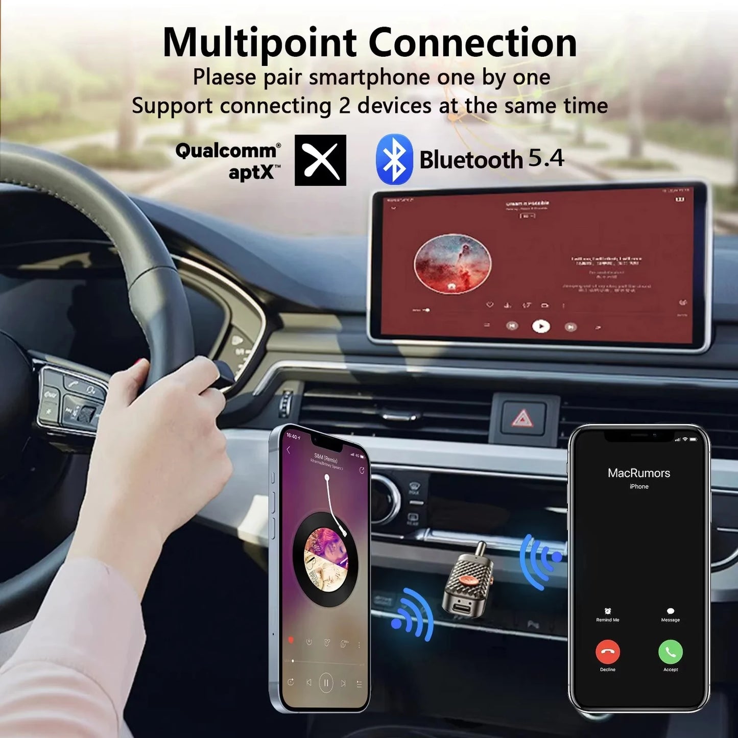 Bluetooth 5.4 Receiver Transmitter