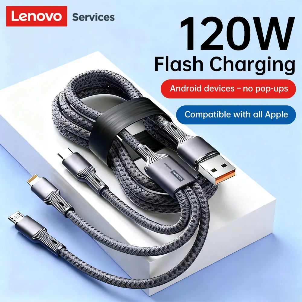 Lenovo 6A 120W 3 in 1 Mobile Cord