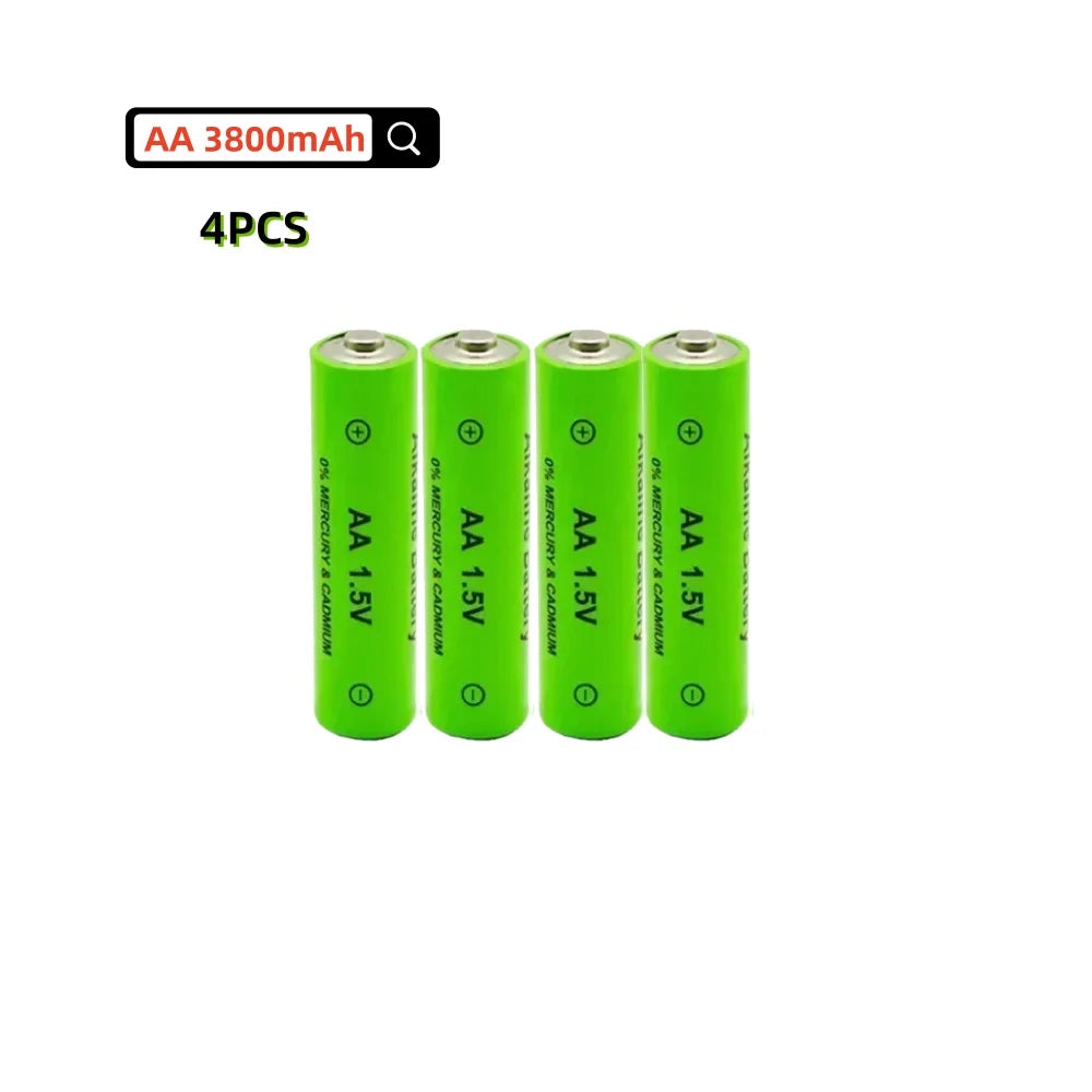 Rechargeable AA 1.5V 3800mAh Alkaline
