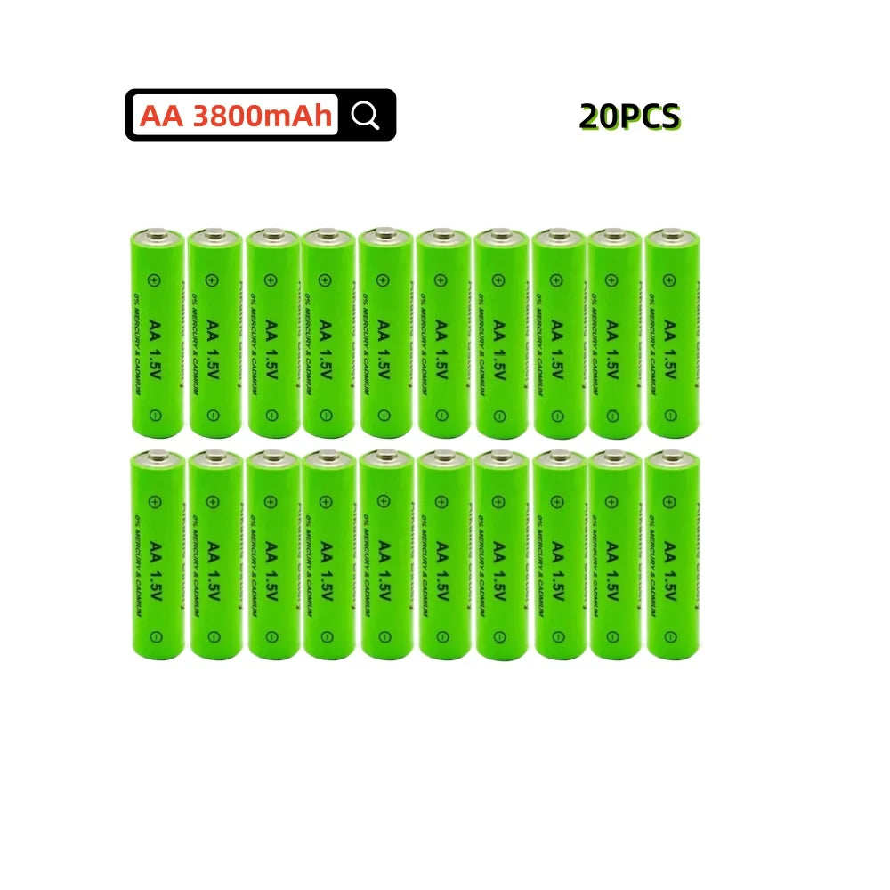 Rechargeable AA 1.5V 3800mAh Alkaline