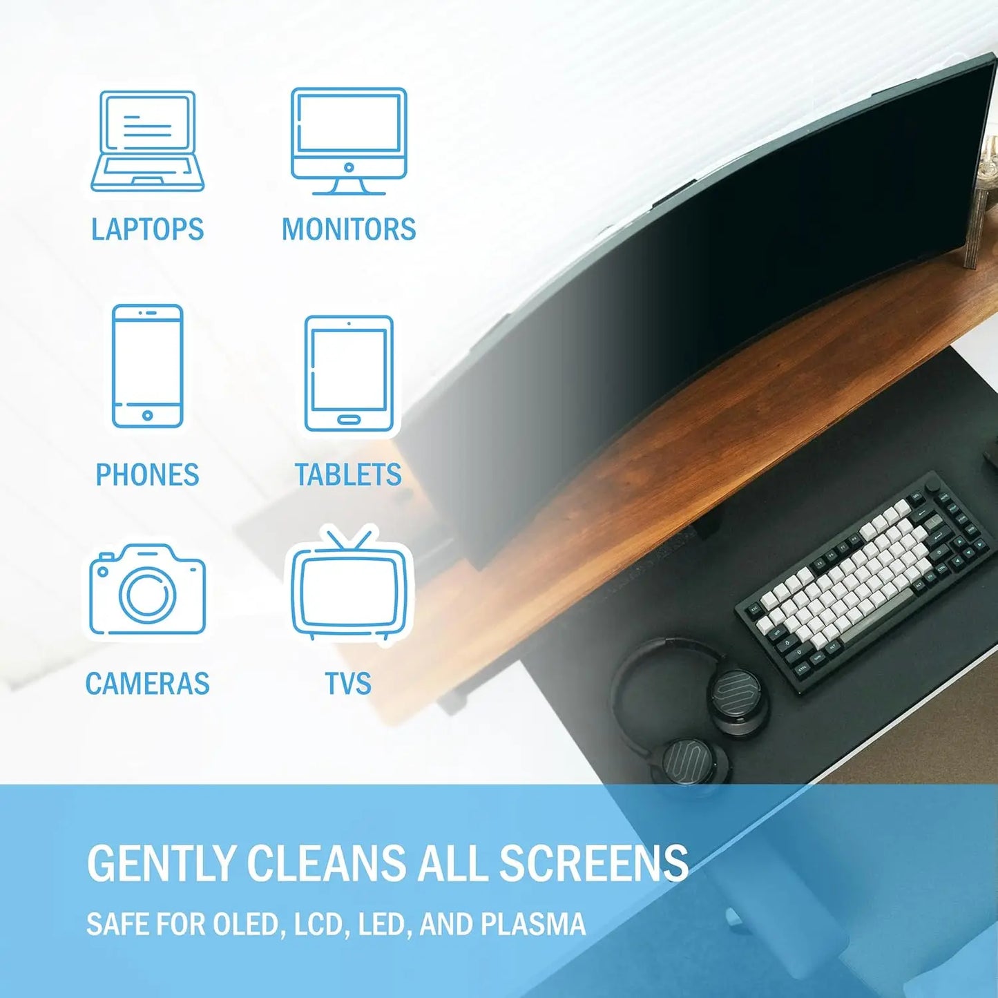 Screen Cleaner Spray & Cloth Kit