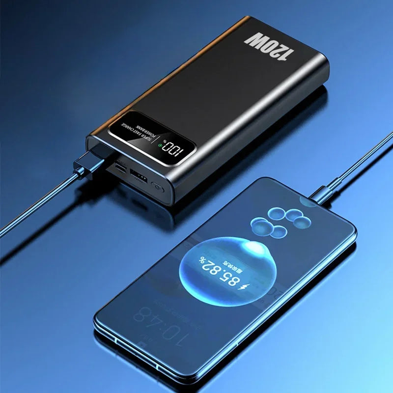 120W Power Bank Super Fast Charging 50000mAh
