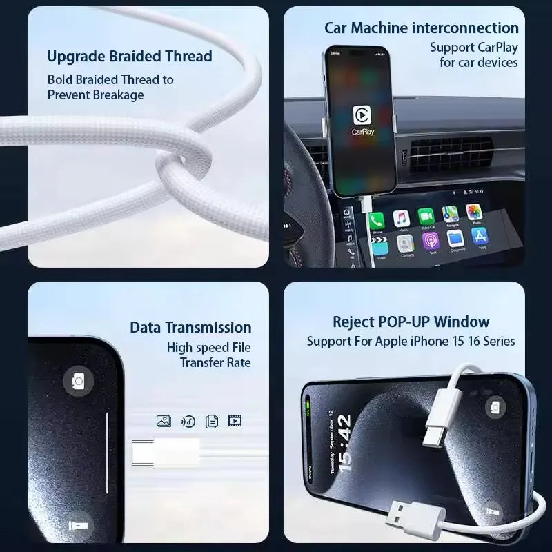 Mobile Fast Charging Nylon Braided Cord