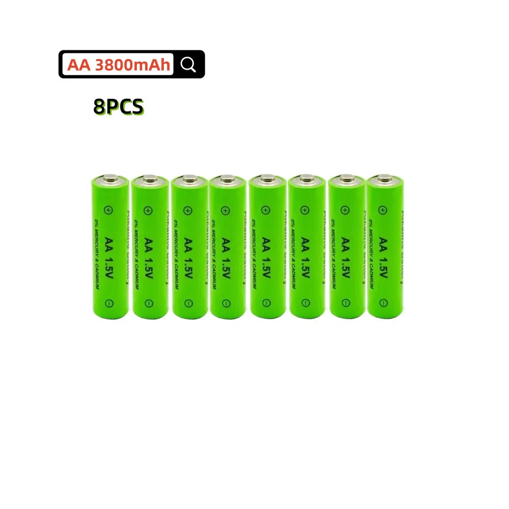 Rechargeable AA 1.5V 3800mAh Alkaline