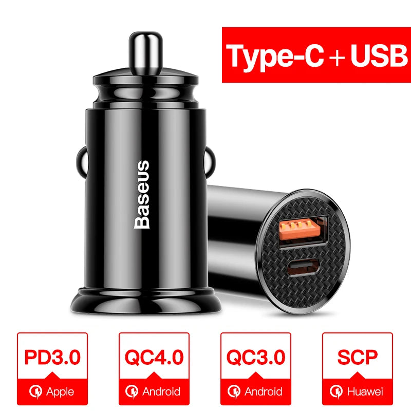 Baseus USB Car Fast Charger