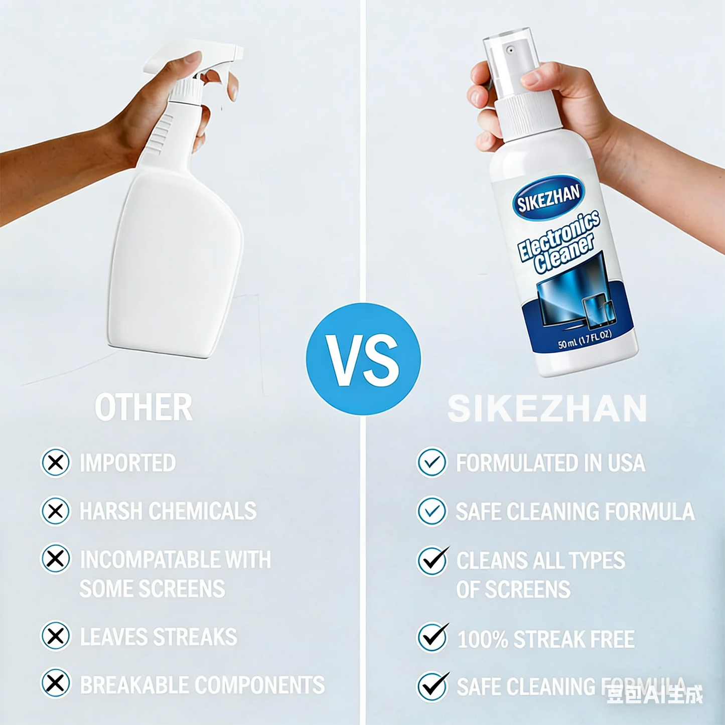 Screen Cleaner Spray & Cloth Kit