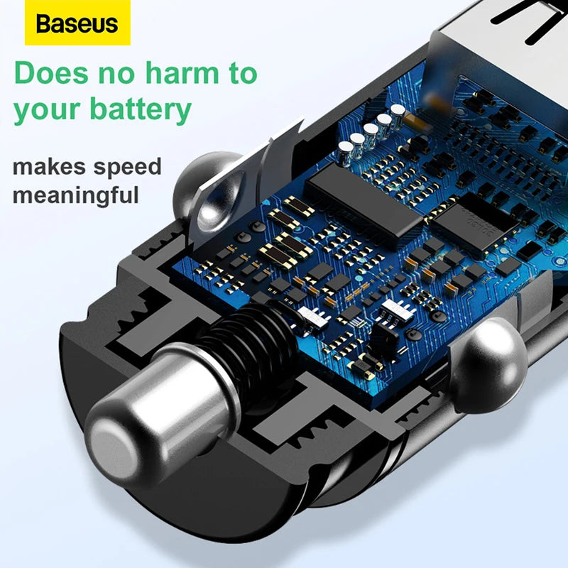 Baseus USB Car Fast Charger