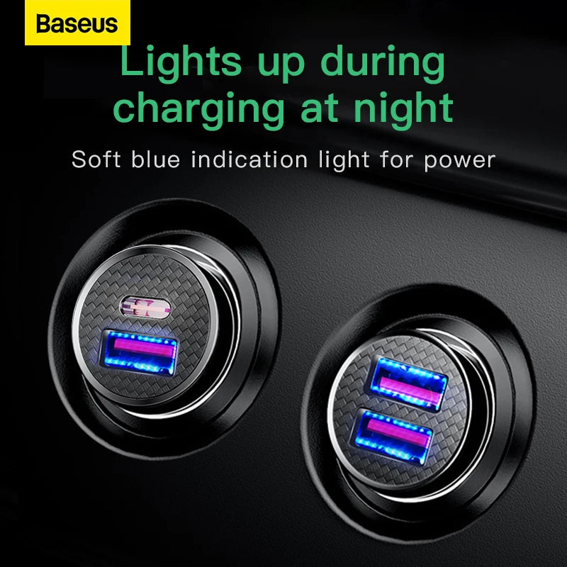 Baseus USB Car Fast Charger